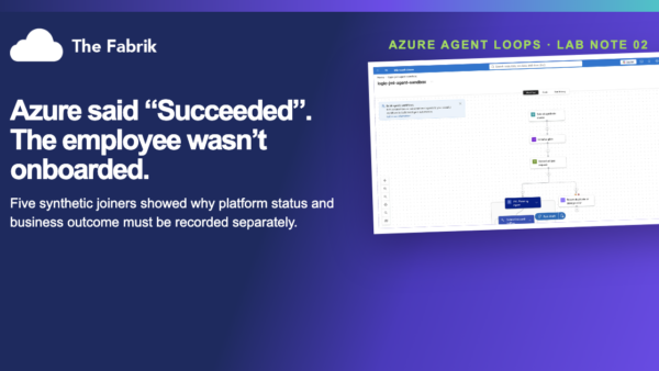 Azure said the onboarding run succeeded. The employee still wasn’t onboarded.